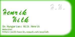 henrik wilk business card